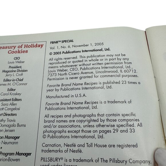 Treasury Of Holiday Cookies Recipe Booklet Jif Special Edition 2005 - Picture 3 of 5